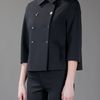 Jil Sander Double Breasted Jacket in Black (grey) - Lyst