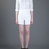Jil Sander High Waisted Short in White - Lyst