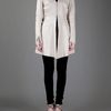 Kippys Long Leather Coat in Beige - Lyst