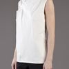 Lela Rose Folded Asymmetrical Blouse in White - Lyst
