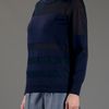 Marc By Marc Jacobs Sheer Panel Jumper in Blue (navy) - Lyst