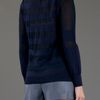 Marc By Marc Jacobs Sheer Panel Jumper in Blue (navy) - Lyst