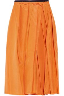 Marni Pleated Silkblend Skirt - Lyst