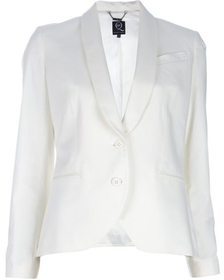 Mcq By Alexander Mcqueen Classic Blazer in White - Lyst