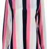 Msgm Long Sleeve Blouse in Pink - Lyst