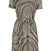 Mw Matthew Williamson Printed Dress in Beige - Lyst