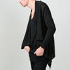 Oak  Linen Square Collar Cardigan in Black for Men - Lyst