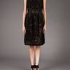 Oscar De La Renta Lace Dress in Black - Lyst