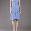 Raquel Allegra Gauze Shirt Dress in Blue - Lyst