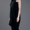 Rick Owens Silk Crepe Dress in Black - Lyst