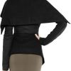 Rick Owens Woolblend Felt and Leather Jacket in Black - Lyst