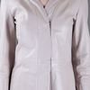 Space Leather Coat in Beige (natural) - Lyst