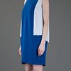 Stella Mccartney Diane Two Tone Dress in Blue - Lyst