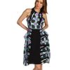 Tibi Geneva Print Sleeveless Draped Dress in Purple (l) - Lyst