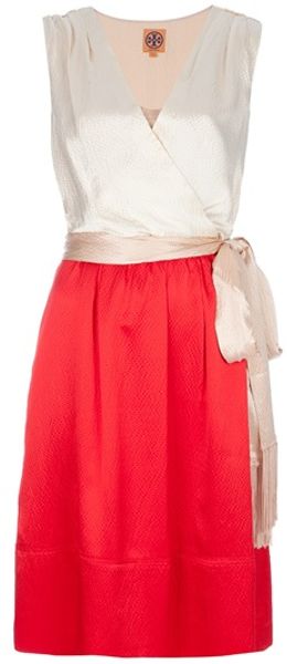 Tory Burch Darya Dress in Red - Lyst