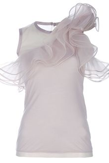 Valentino Ruffle Detailed Top - Lyst