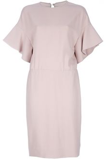 Valentino Ruffle Sleeve Dress - Lyst
