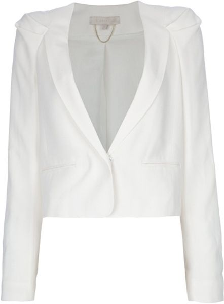 Vanessa Bruno Classic Blazer in White - Lyst