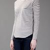 Vince Fisherman Stripe Top in White - Lyst