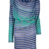 Vivienne Westwood Anglomania Draped Dress in Blue (grey) - Lyst