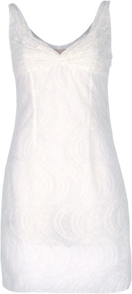 Worth Paris Sleeveless Lace Dress in White - Lyst
