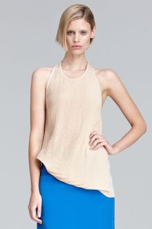 3.1 Phillip Lim Pleated Racerback Tank - Lyst