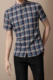 Burberry Brit Check Button Down Shirt - Lyst