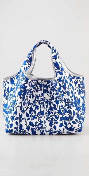 Diane Von Furstenberg Vintage Collection Neoprene Beach Tote in Blue (navy) - Lyst