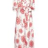 Duro Olowu Printed Silksatin Gown in White - Lyst