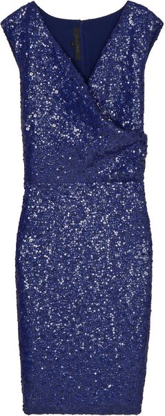 Elie Saab Full Beaded Short Drs Sl 42 - Lyst