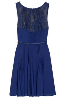 Elie Saab Lace Top Slk Skirt Sht Dress - Lyst