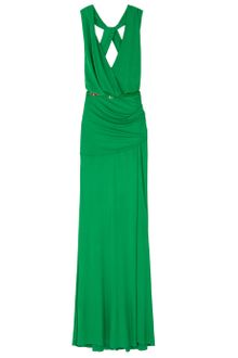 Elie Saab Sl Long Jersey Slit Drs - Lyst