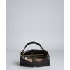 Fendi Black Leather Logo Buckle Baguette in Black - Lyst