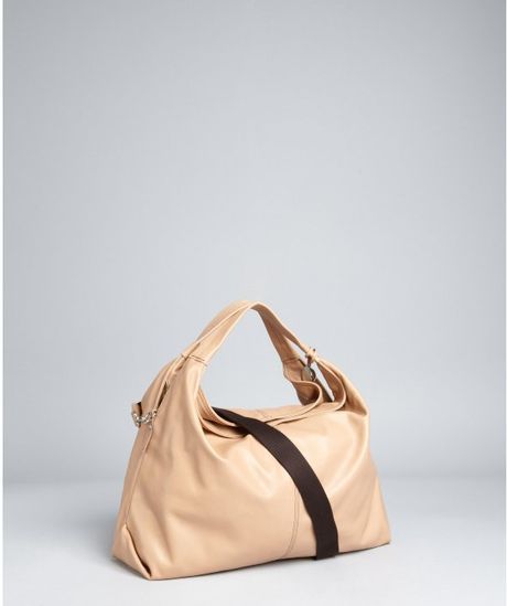 Furla Light Brown Leather Elisabeth Hobo Shopper in Beige (brown) - Lyst