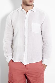 Hartford White Washed Linen Shirt - Lyst