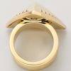 House Of Harlow Engraved Faceted Pyramid Cocktail Ring in Gold - Lyst