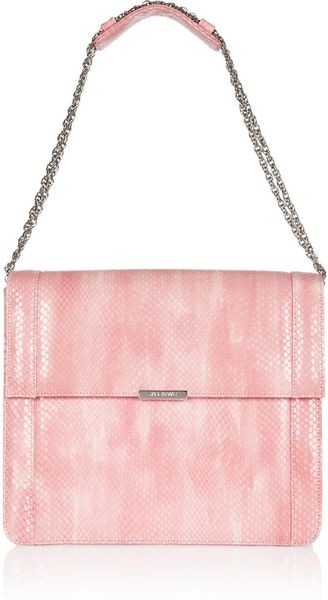  Kate Snakeembossed Leather Shoulder Bag 