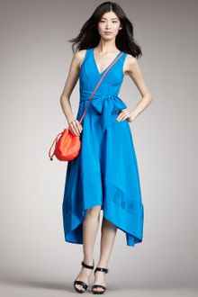 Marc By Marc Jacobs Miro Bowwaist Silk Dress - Lyst