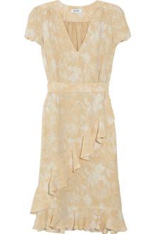 Moschino Floral Jacquard Silk Blend Dress - Lyst
