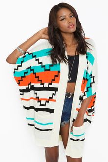 Nasty Gal Arizona Knit Cardi - Lyst