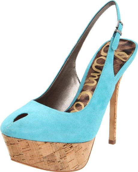 Sam Edelman Womens Novato Platform Pump in Blue (aqua) - Lyst