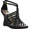 Sam Edelman Annabel Wedge Sandal in Black - Lyst