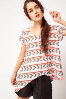 Sass And Bide Sass Bide Aztec Pima Cotton Tshirt - Lyst