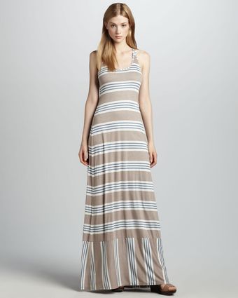  Striped Tank Maxi Dress 