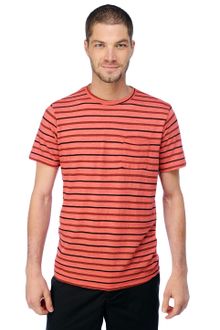 Splendid Slub Stripe Crew Neck Tee - Lyst