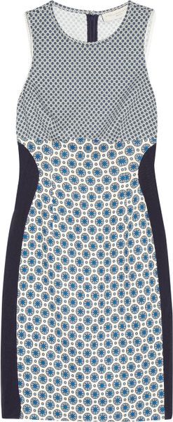 Stella Mccartney Madison Printed Stretchjersey Dress in Blue (ink) - Lyst