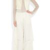 The Row Sorrento Silktwill and Silkchiffon Jacket in White (ivory) - Lyst