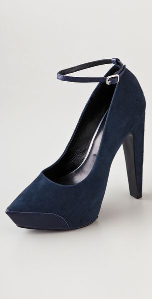 Theyskens' Theory Aki Suede Platform Pumps - Lyst