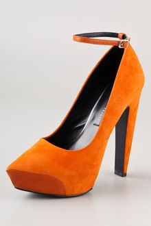 Theyskens' Theory Aki Suede Platform Pumps - Lyst