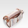 Tory Burch Dash Mini Canvas Leather Messenger Bag in Brown (tan) - Lyst